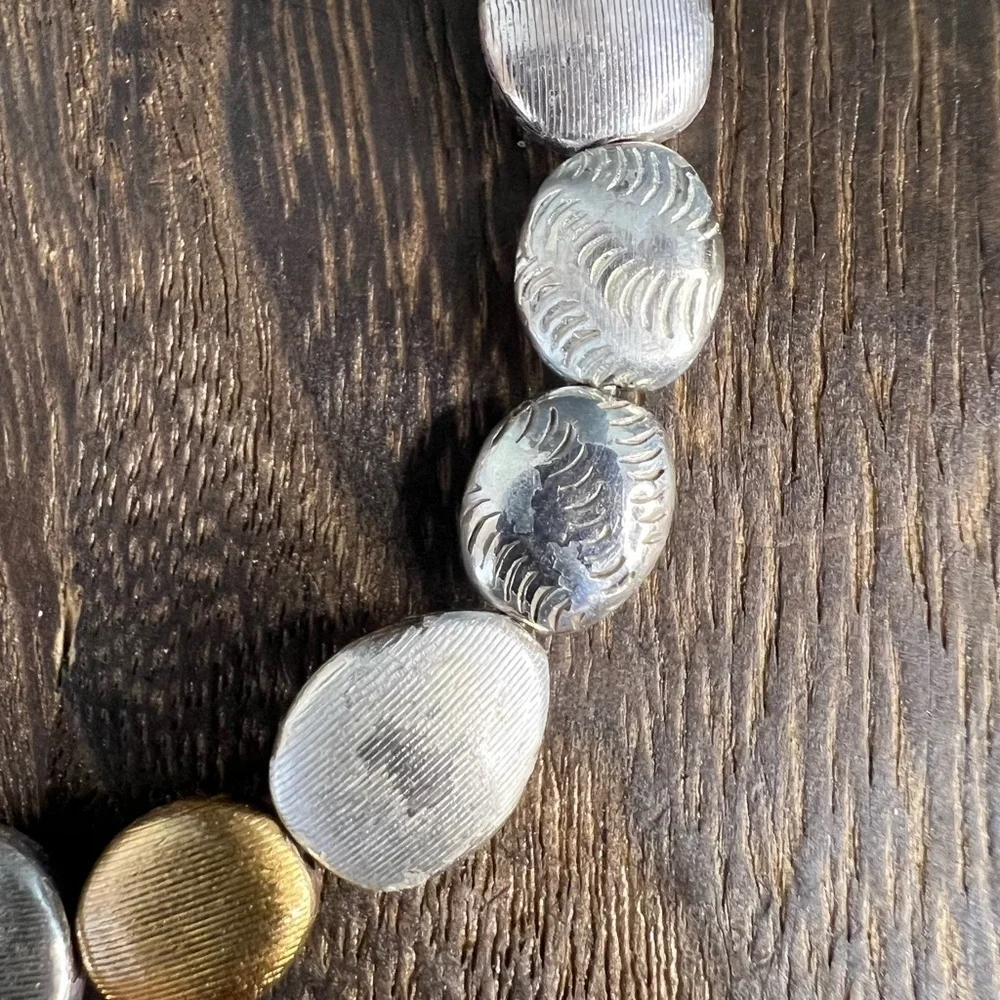 Brighton Silver & Gold Tone Bracelet 7 1/4